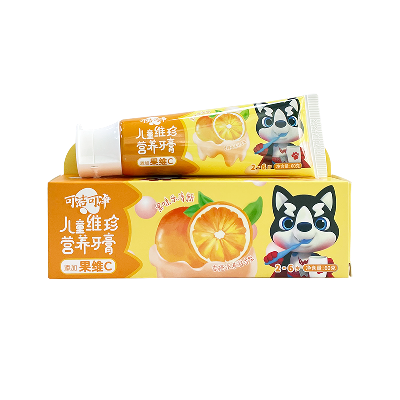2-6 annorum pueri nutritionem addidit Vitaminum C Filii toothpaste